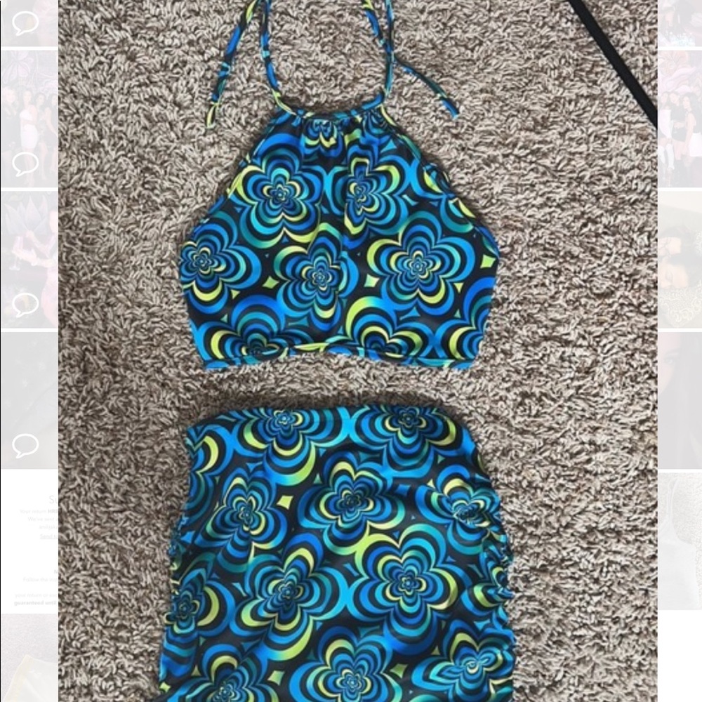 Two Piece Halter top and finches skirt